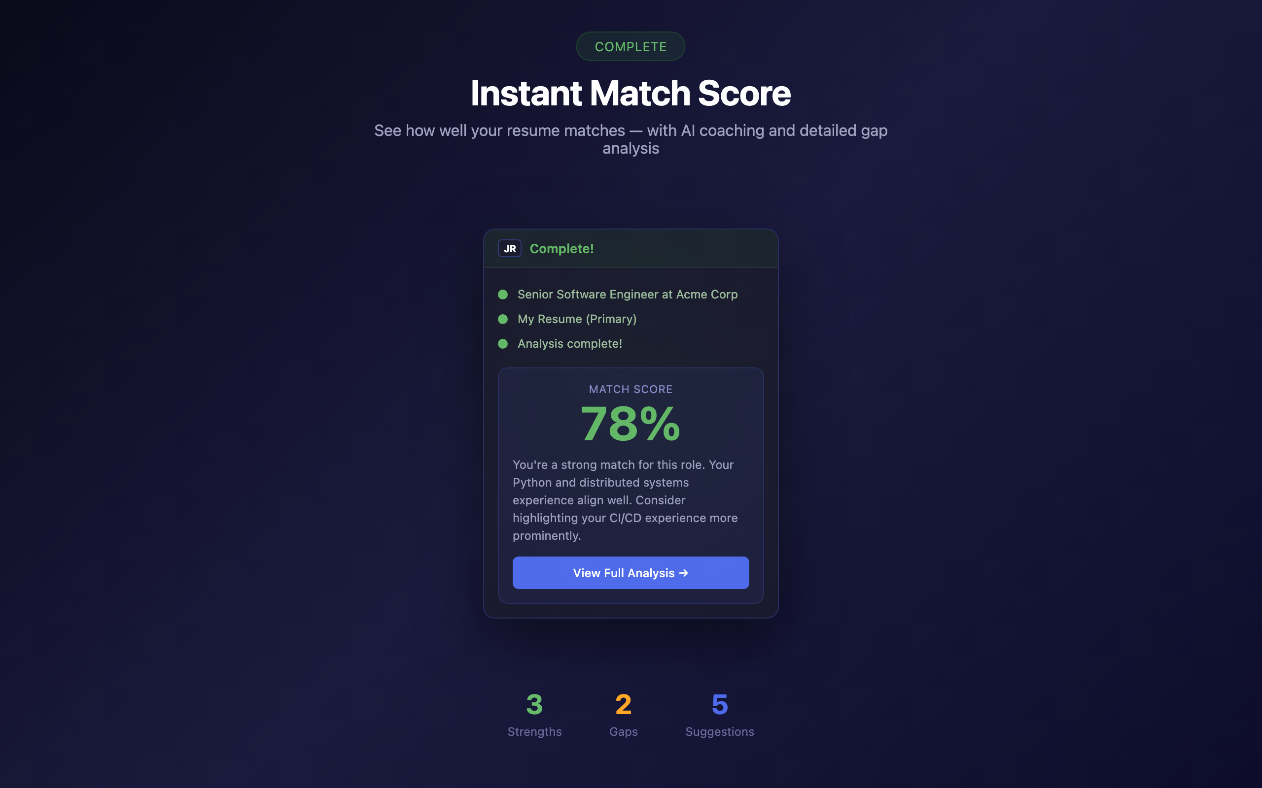 See your match score